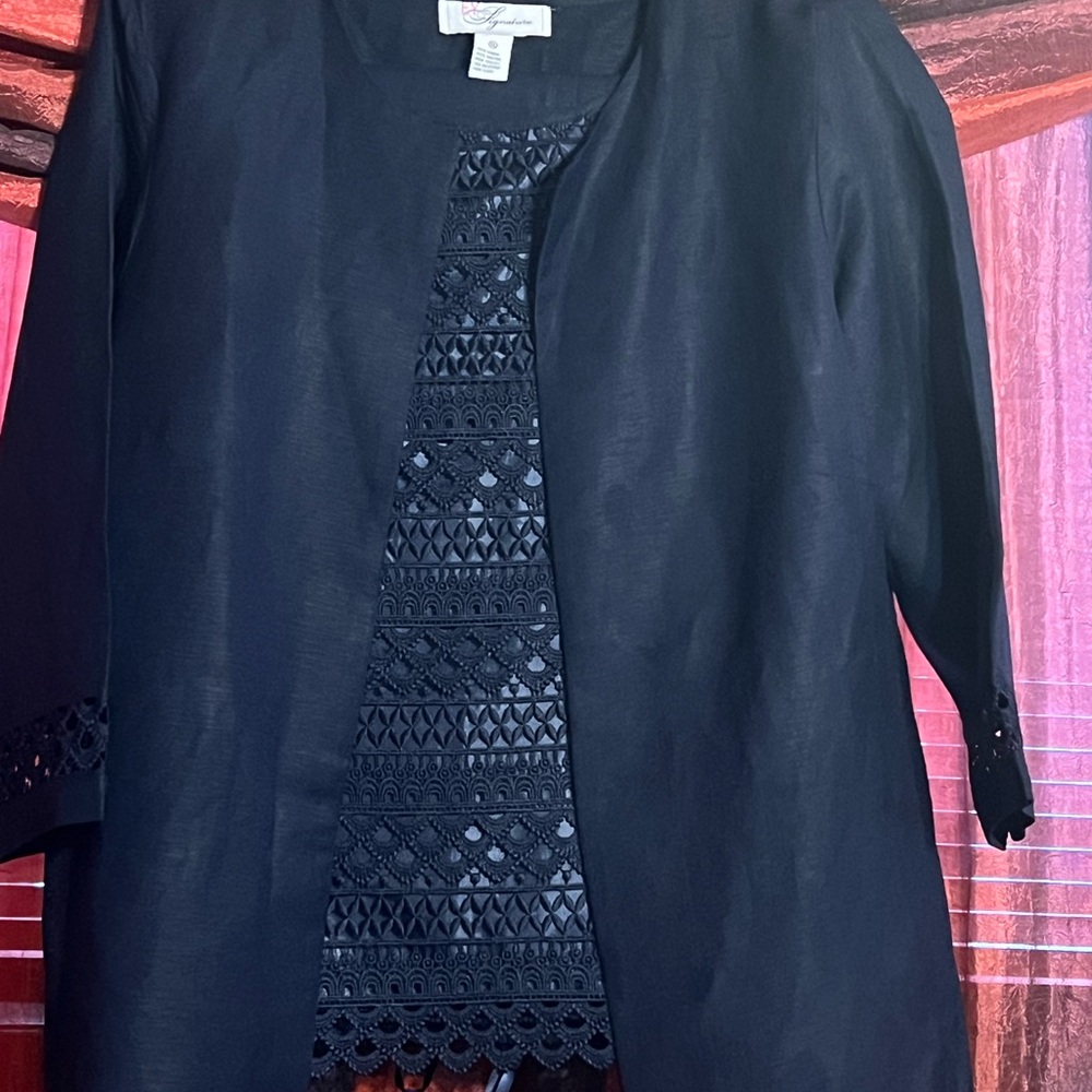 Navy Blue- Three pieces lady suit.